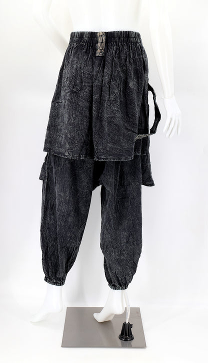 Faded Flower of Life Vintage Style Harem Pants