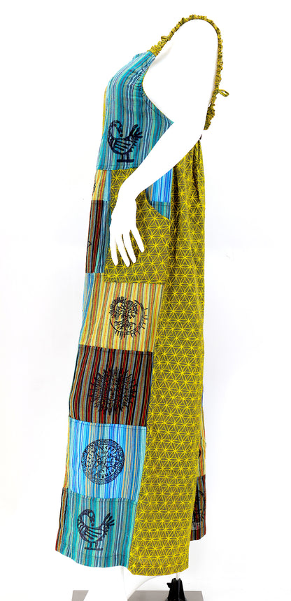 Flower of Life Pagan Symbol Overalls | Wide Leg Jumpsuit