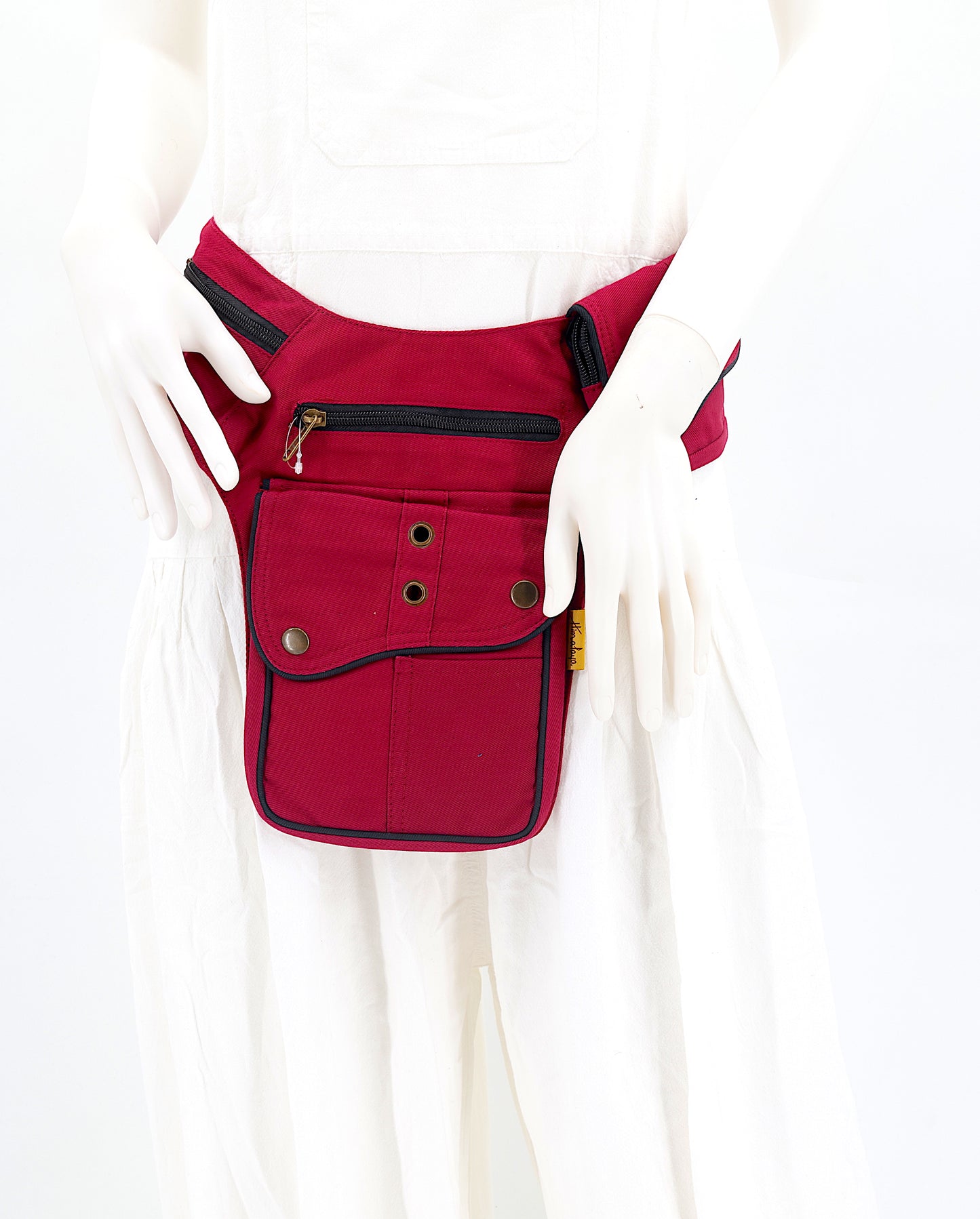 Cotton Plain Handmade Fanny Pack