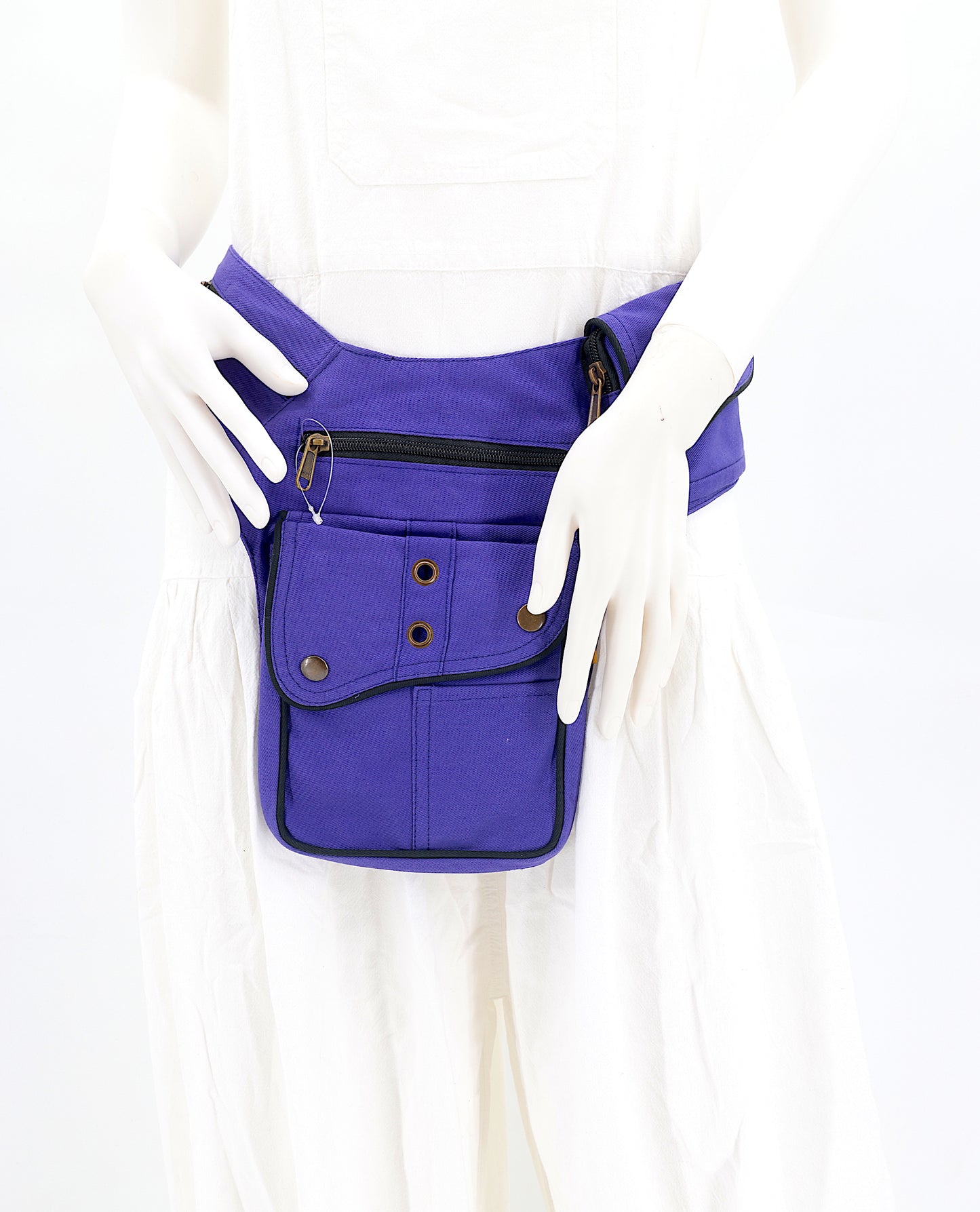 Cotton Plain Handmade Fanny Pack