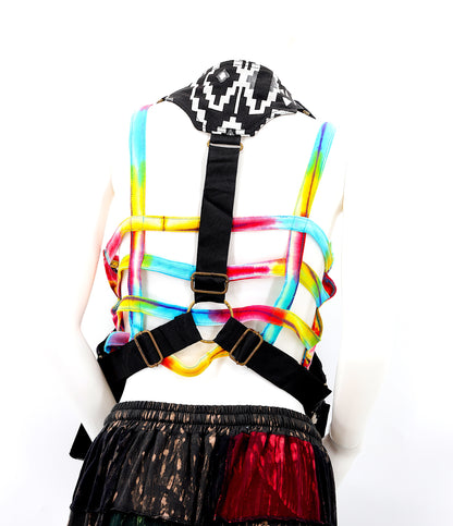 Aztec Pattern Holster Style Bag | Geometric Vest Dual Pouch Bag