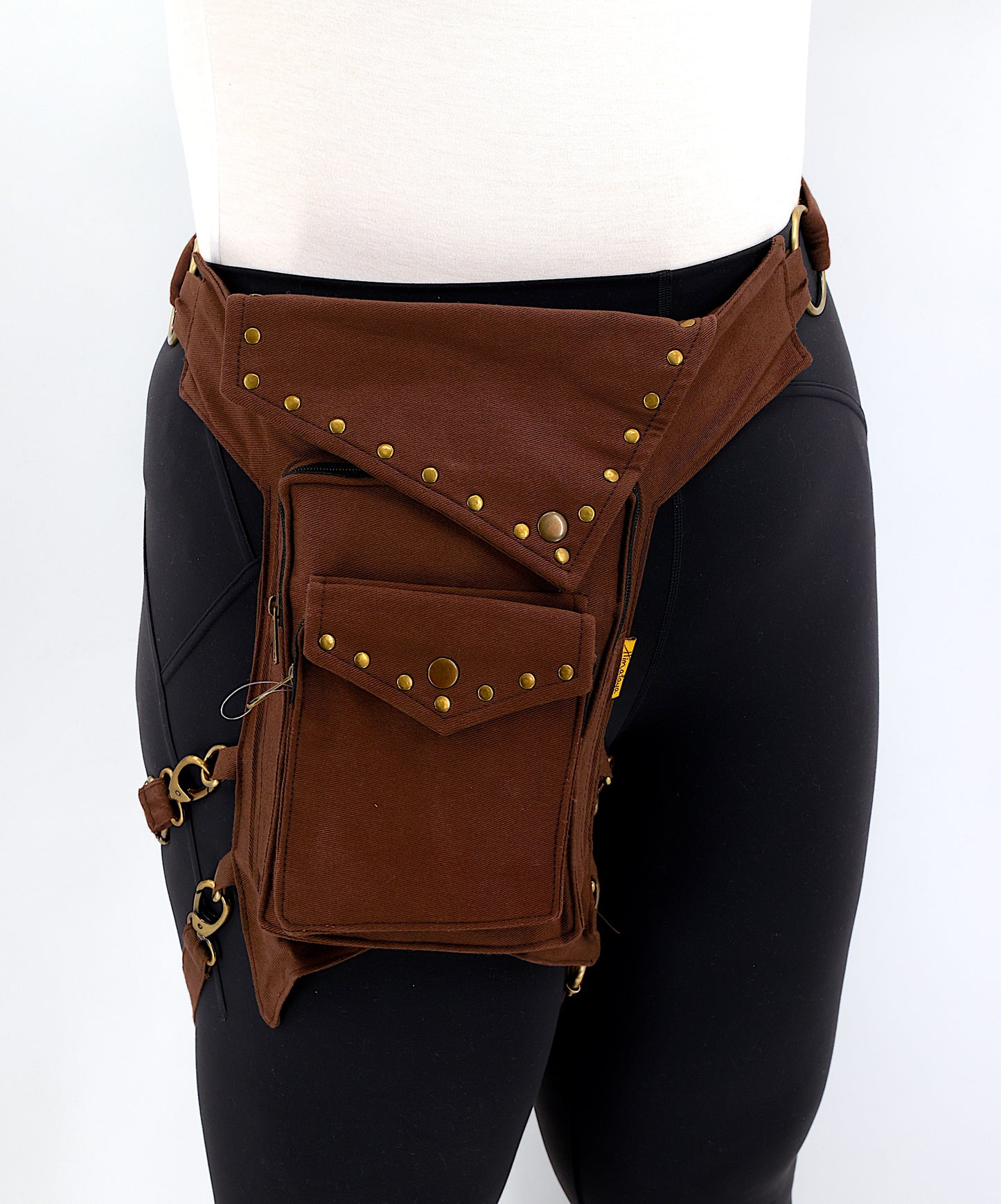 Cotton Handmade Plain Leg Belt Canvas Fanny Pack