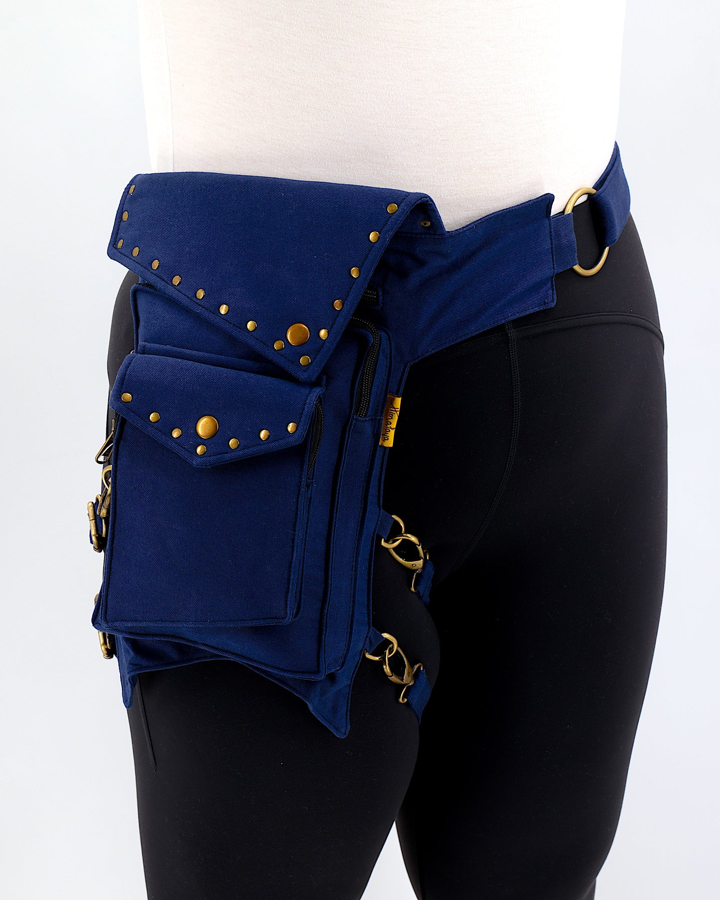 Cotton Handmade Plain Leg Belt Canvas Fanny Pack