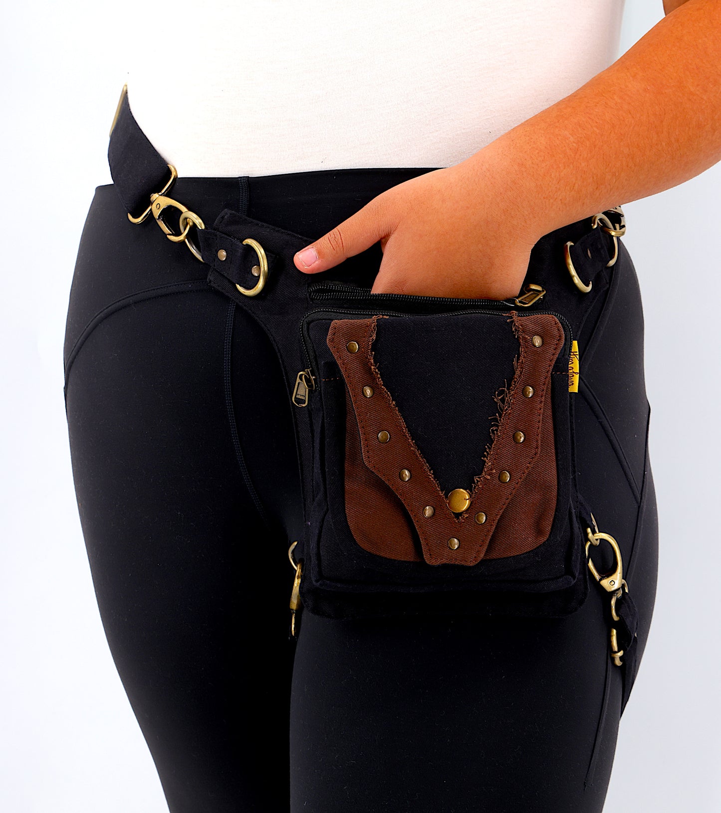 Cotton Handmade V Shaped Leg Belt Fanny Pack