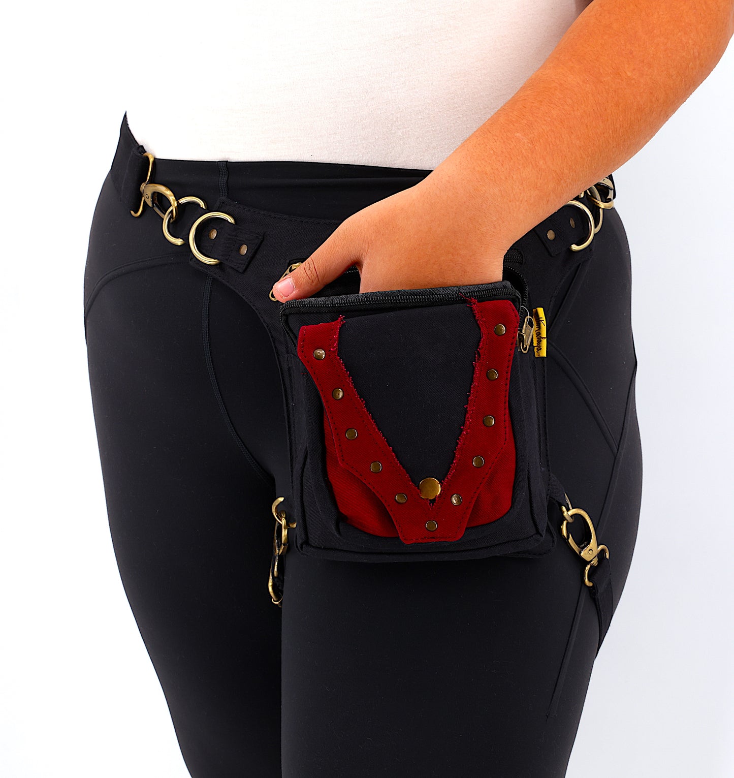 Cotton Handmade V Shaped Leg Belt Fanny Pack