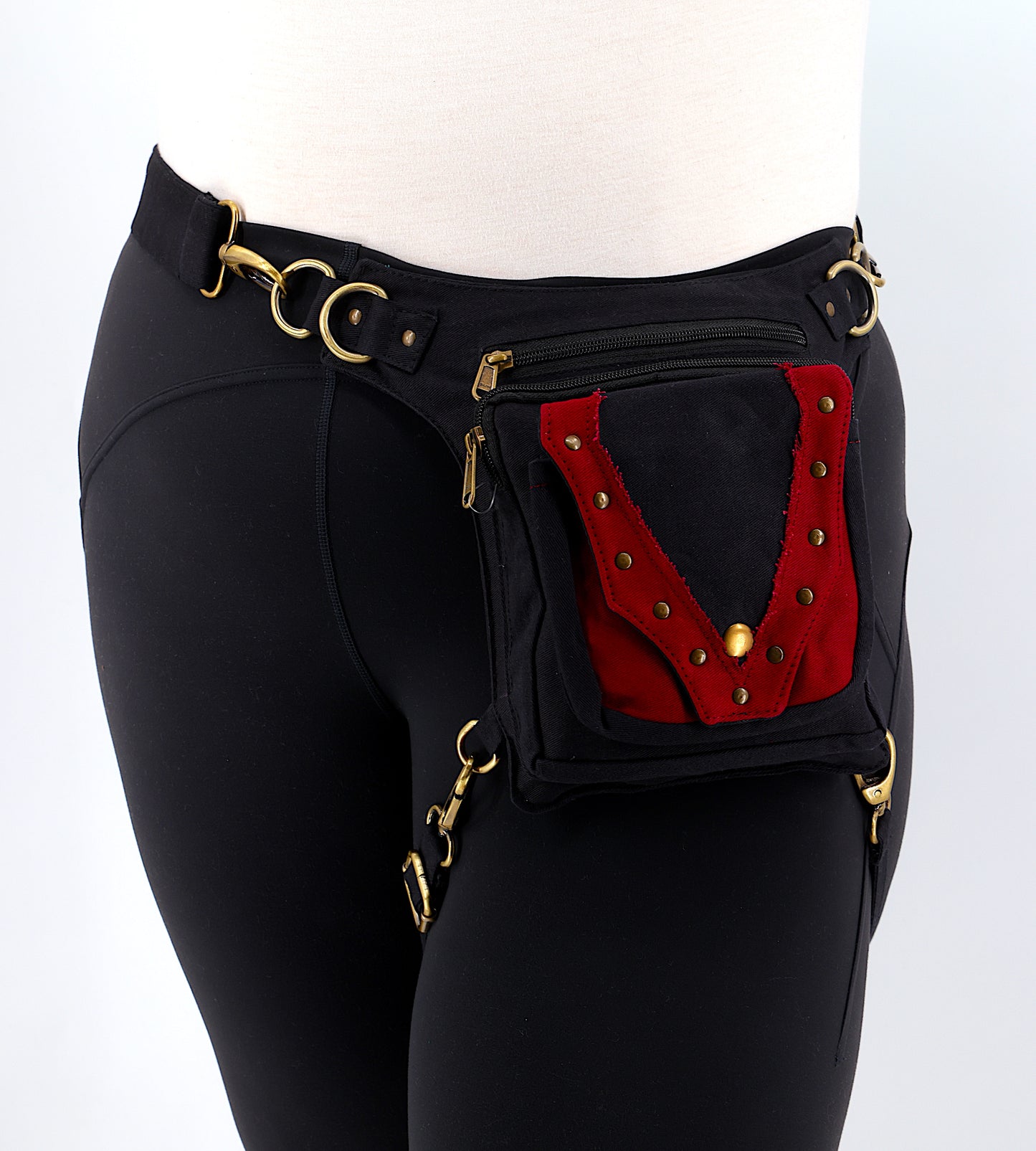 Cotton Handmade V Shaped Leg Belt Fanny Pack