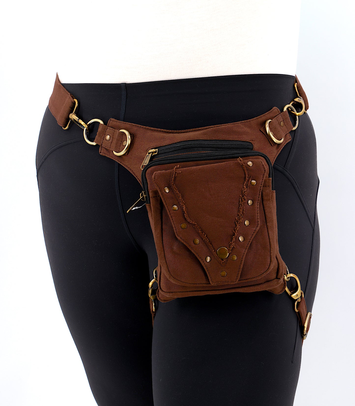 Cotton Handmade V Shaped Leg Belt Fanny Pack