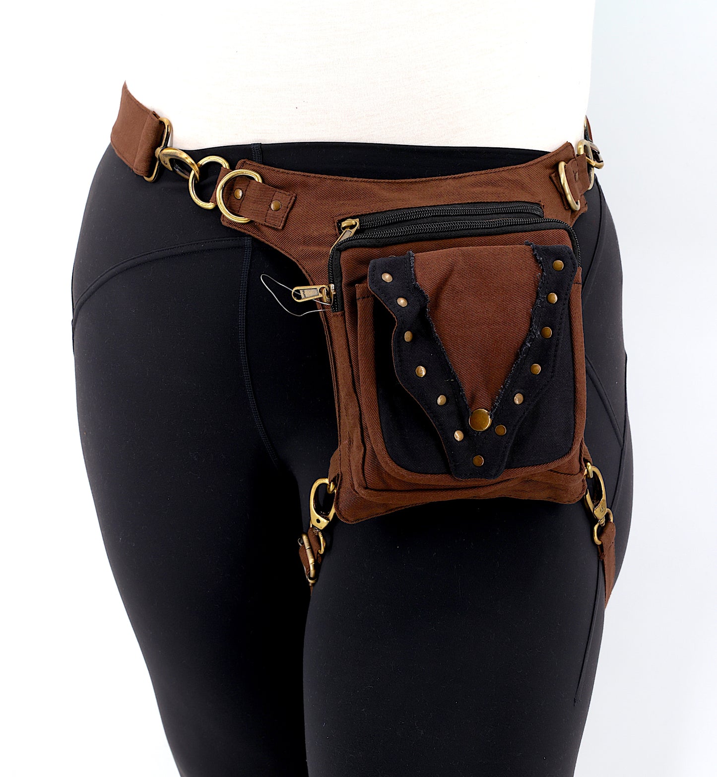 Cotton Handmade V Shaped Leg Belt Fanny Pack