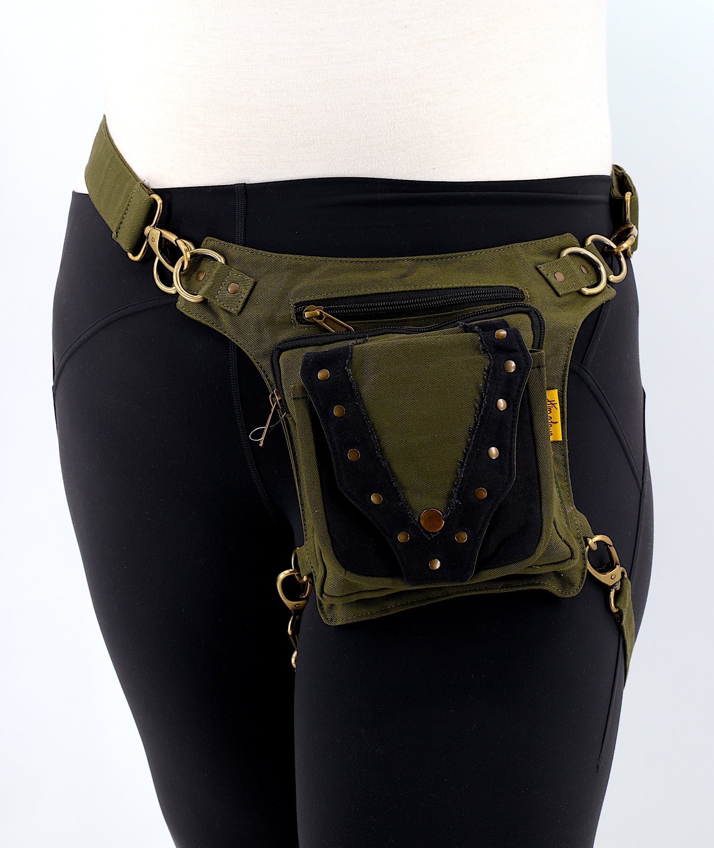 Cotton Handmade V Shaped Leg Belt Fanny Pack