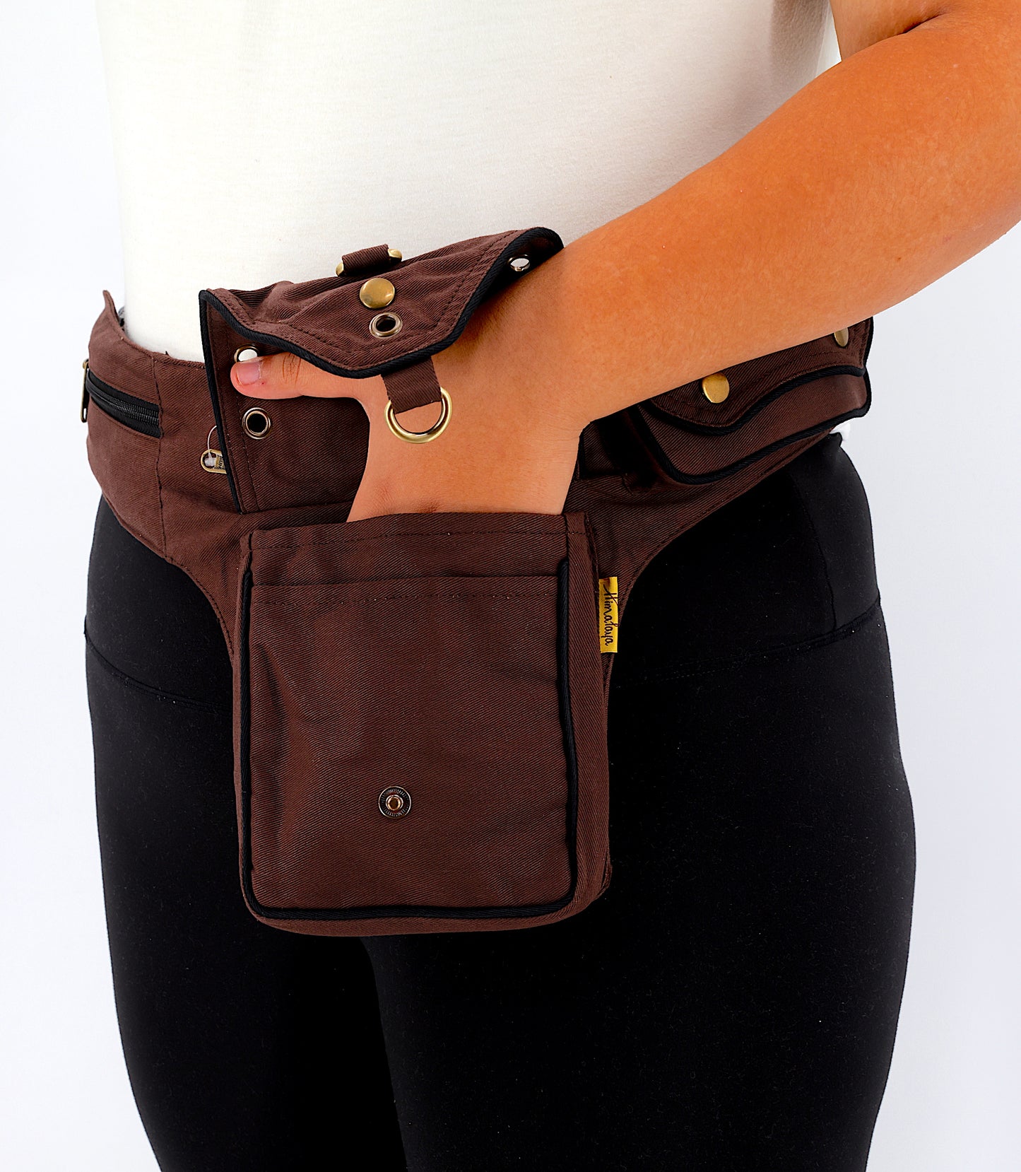 Cotton Handmade Plain Canvas Fanny Pack