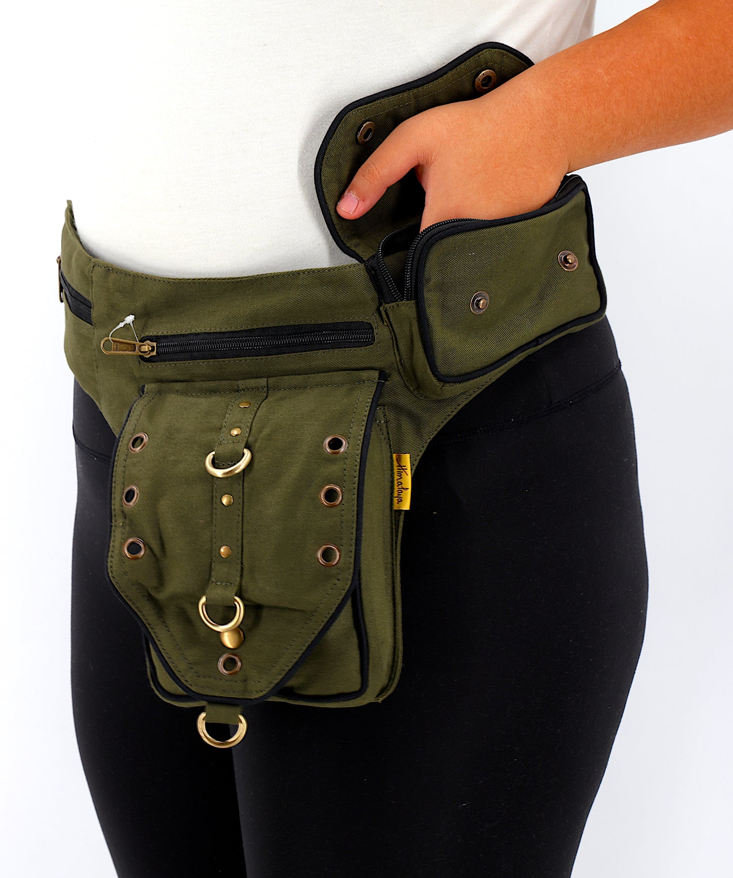 Cotton Handmade Plain Canvas Fanny Pack