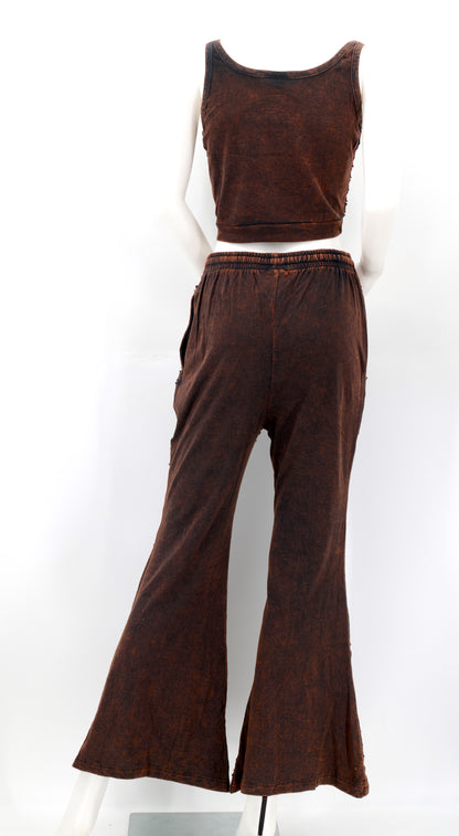 Floral Embroidered 2-Piece Dress Set | Cotton Palazzo Outfit