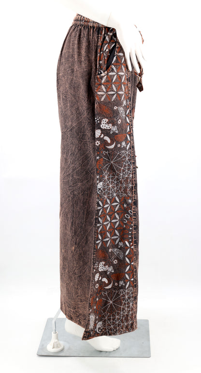 Floral Embroidered Multi-Patterned Palazzo Pants | Wide Leg Cotton Pants