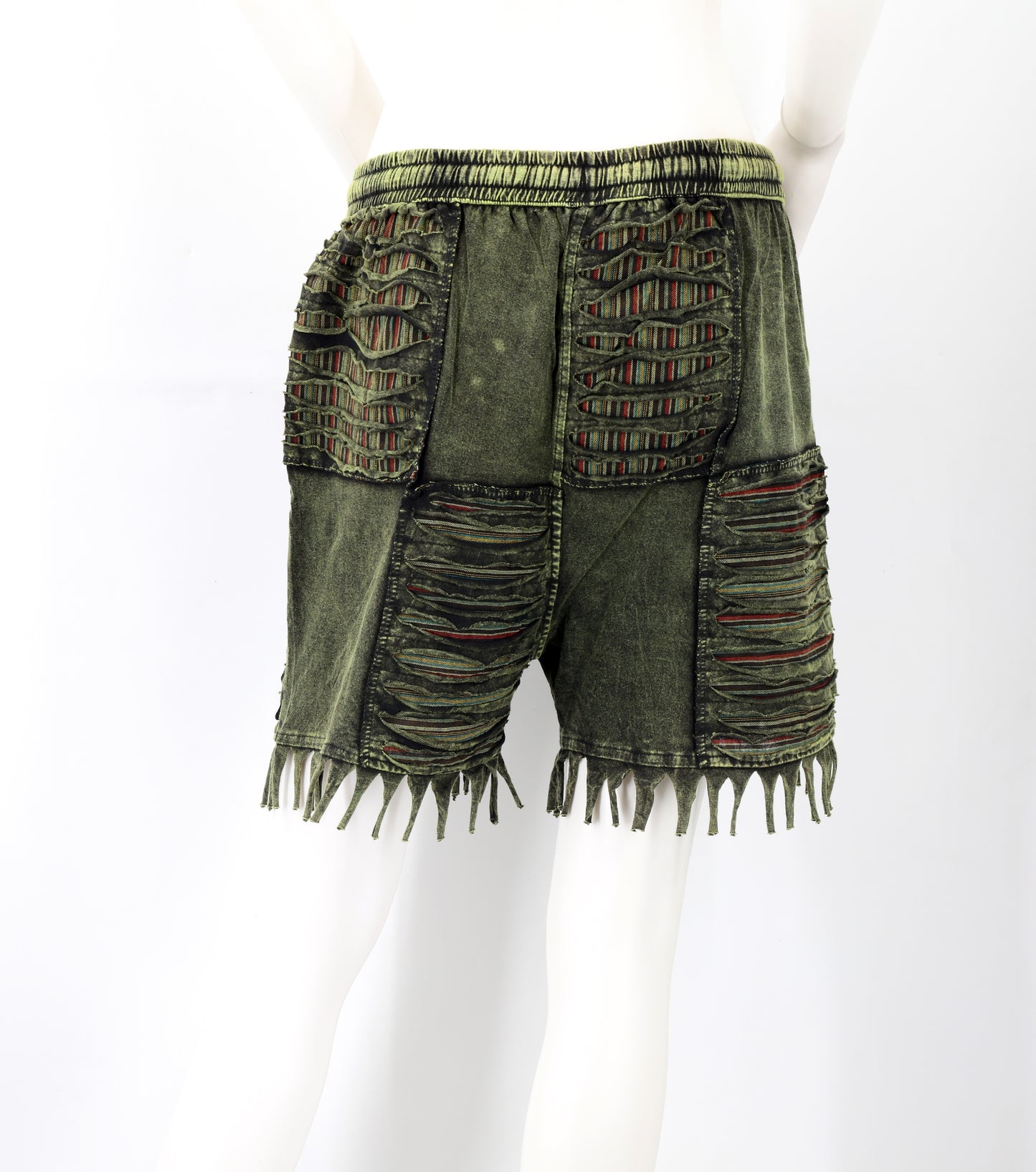 Cotton Hippie handmade Floral Embroidered Patchwork Bohemian Shorts