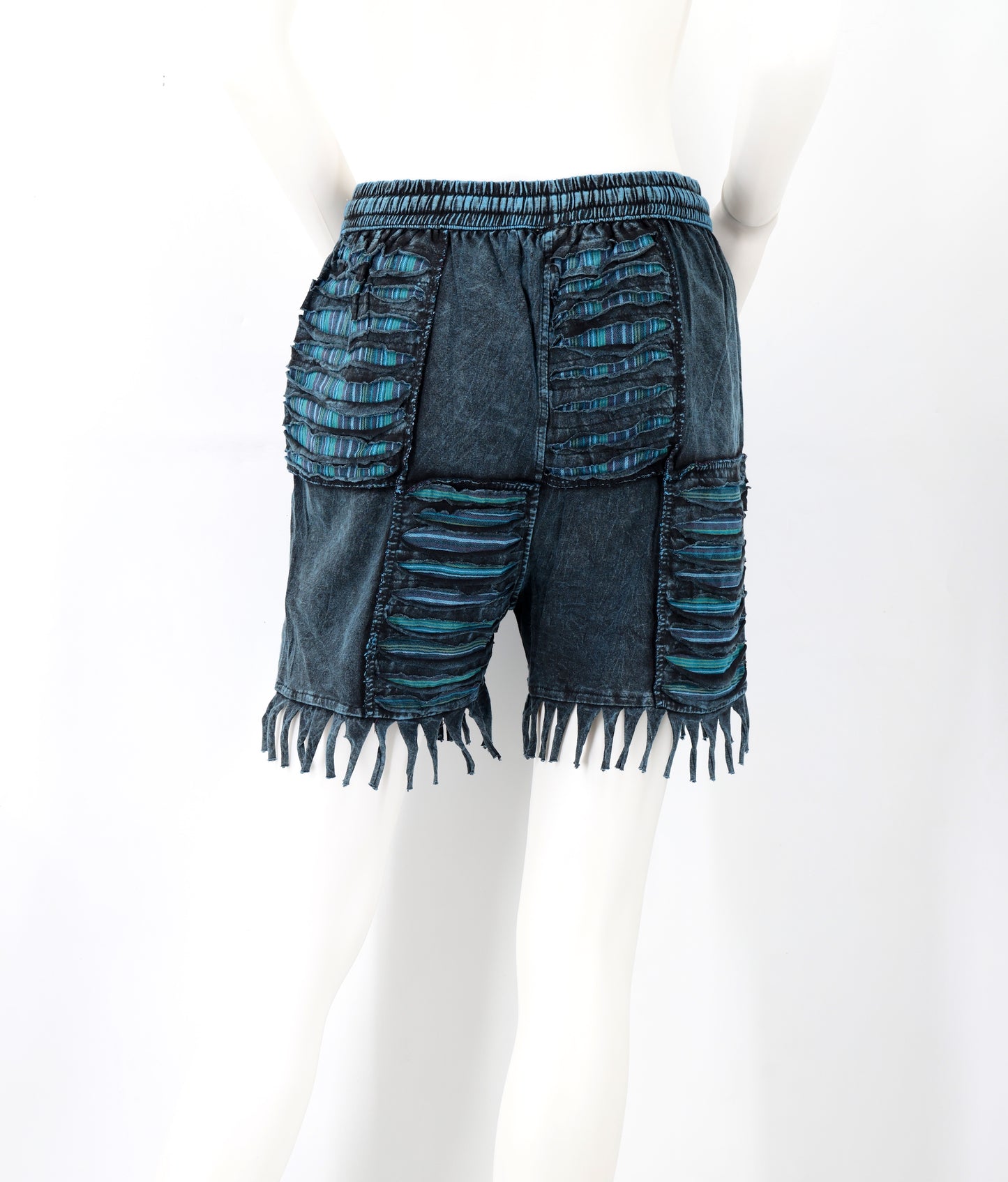 Cotton Hippie handmade Floral Embroidered Patchwork Bohemian Shorts