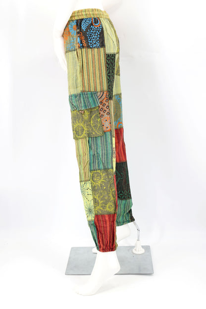 Celestial Print Lightweight Harem Pants | Patchwork Cargo Pants