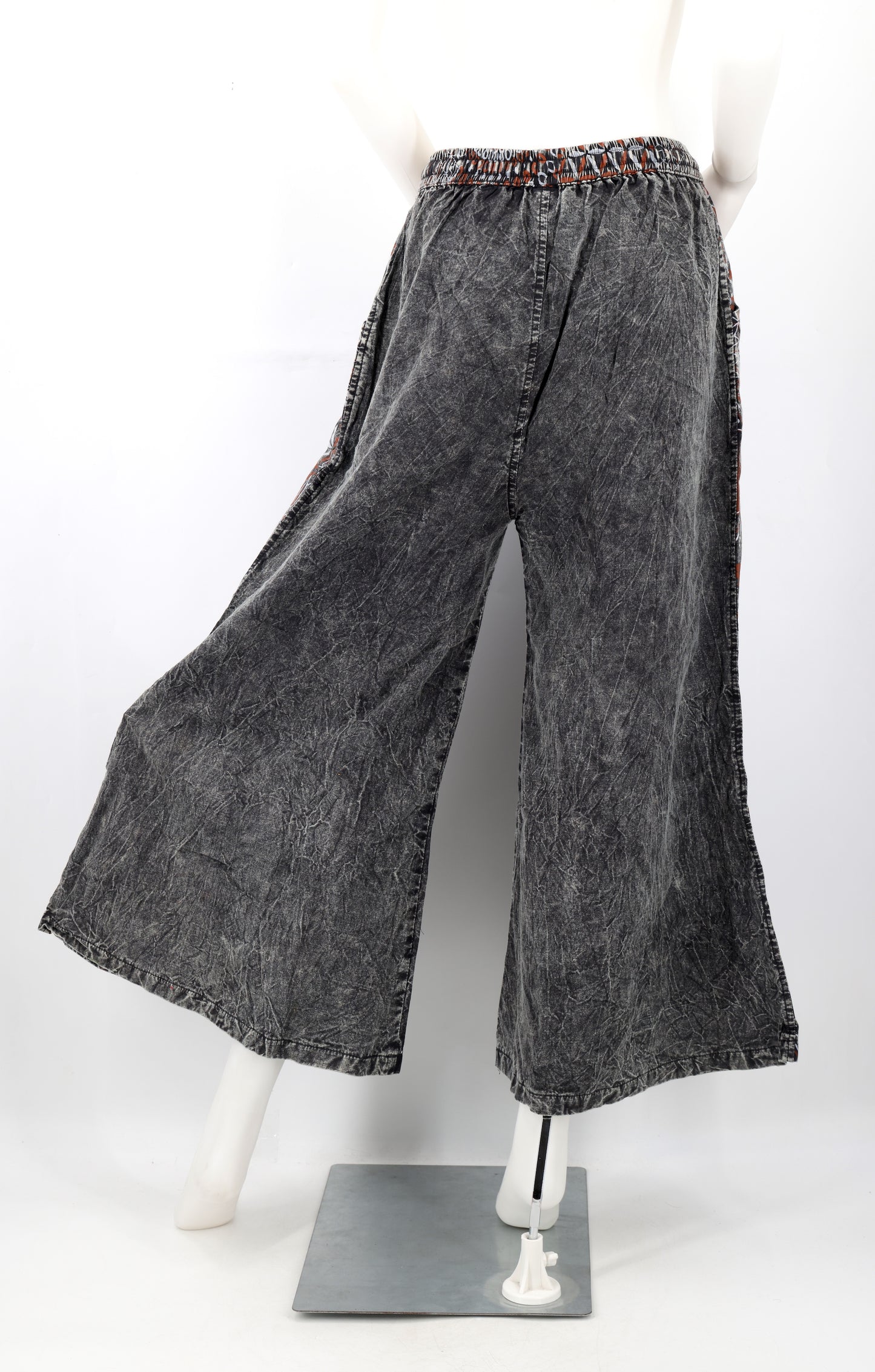 Floral Embroidered Multi-Patterned Palazzo Pants | Wide Leg Cotton Pants