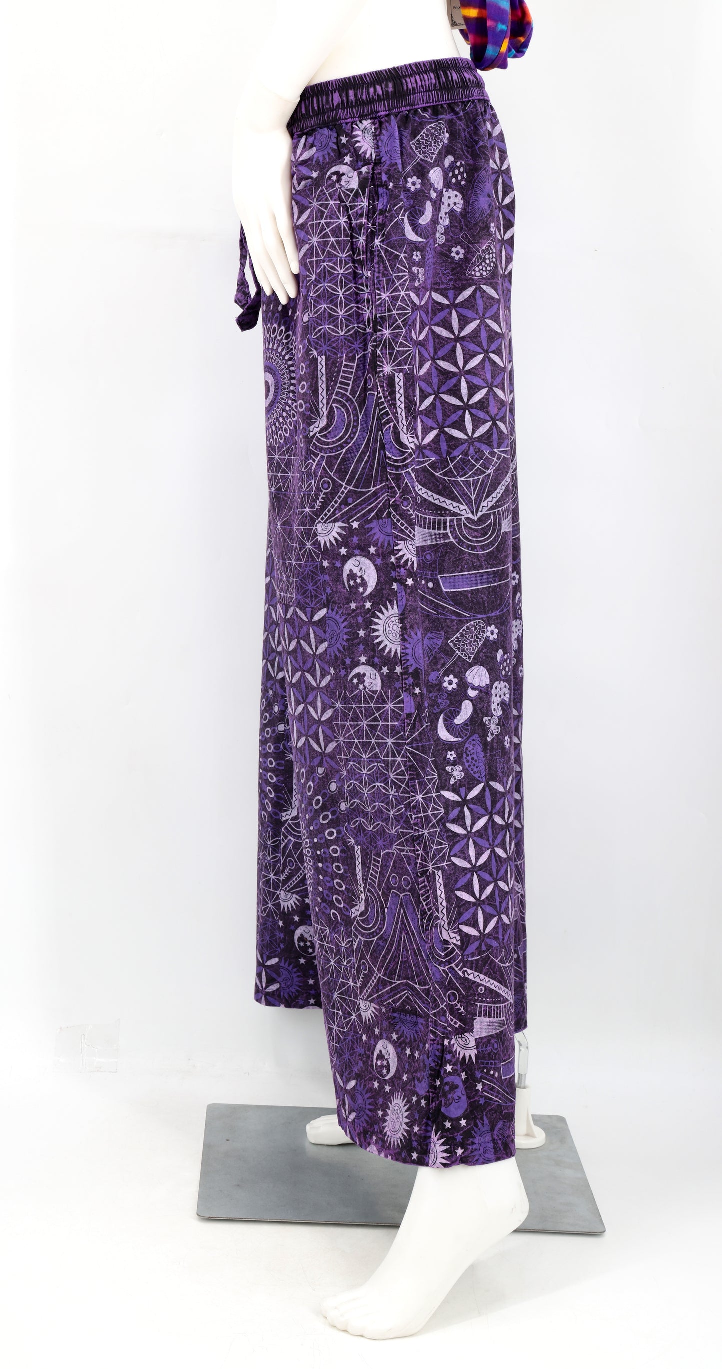Multi-Pattern Wide Leg Palazzo Pants