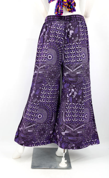 Multi-Pattern Wide Leg Palazzo Pants