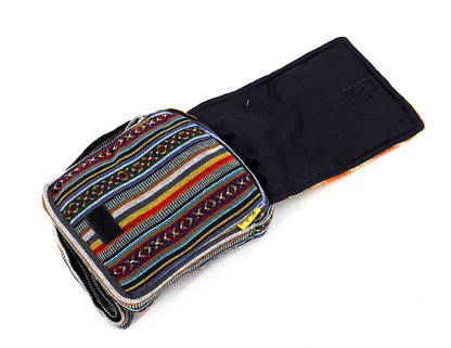 Butterfly Hemp Passport Bag | Hand Embroidered Messenger Bag