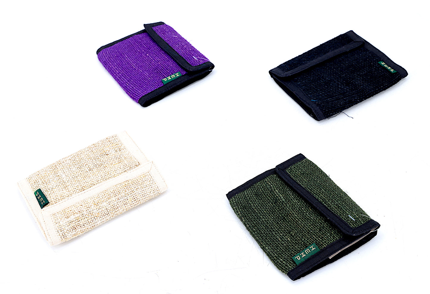 100% Hemp Multi Mushroom Embroidered Tri-Fold Wallet