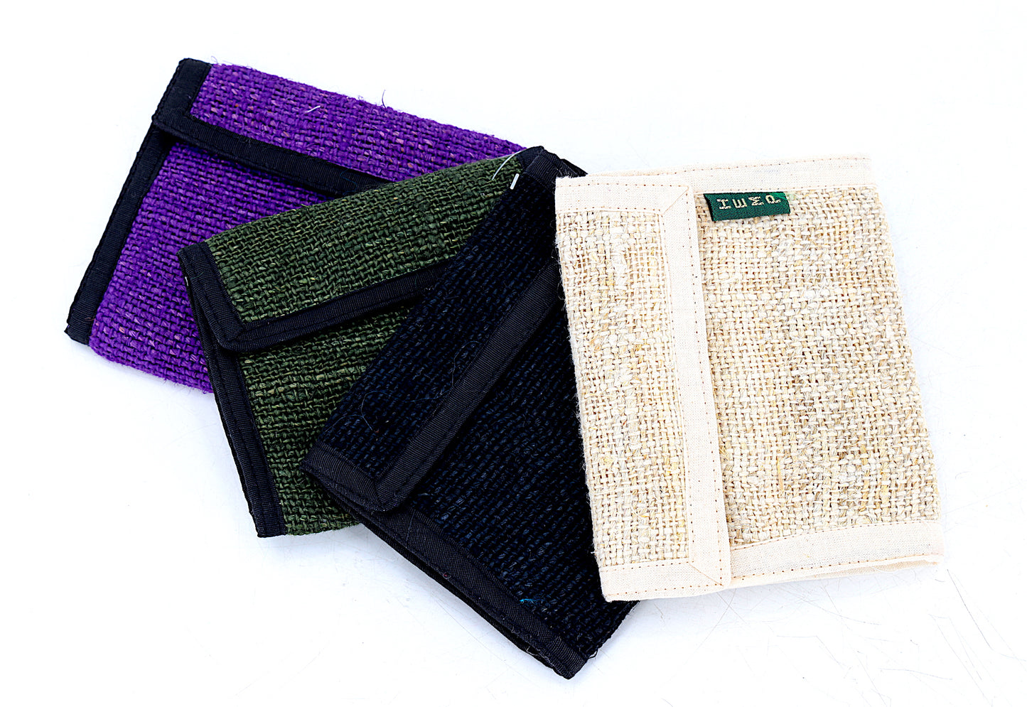 100% Hemp Multi Mushroom Embroidered Tri-Fold Wallet