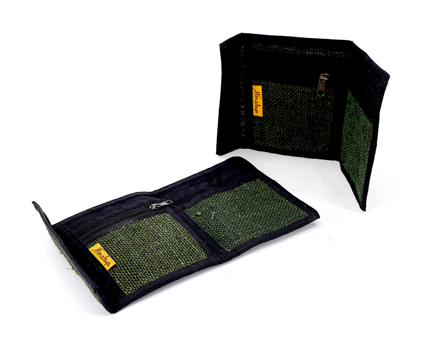 100% Hemp Single Mushroom Embroidered Tri-Fold Wallet