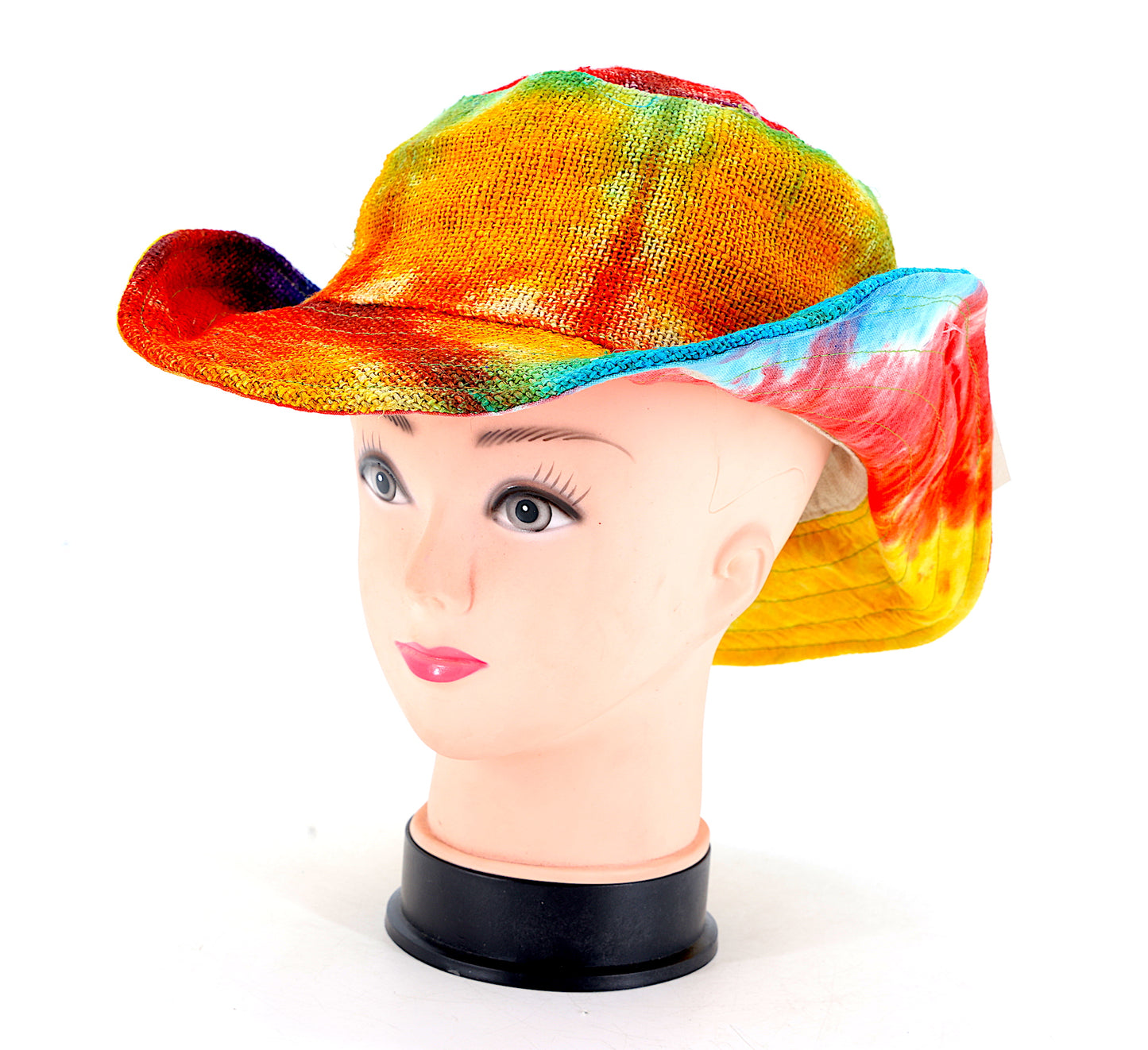 100% Hemp Handmade Hippie Tie Dye Bohemian Hat