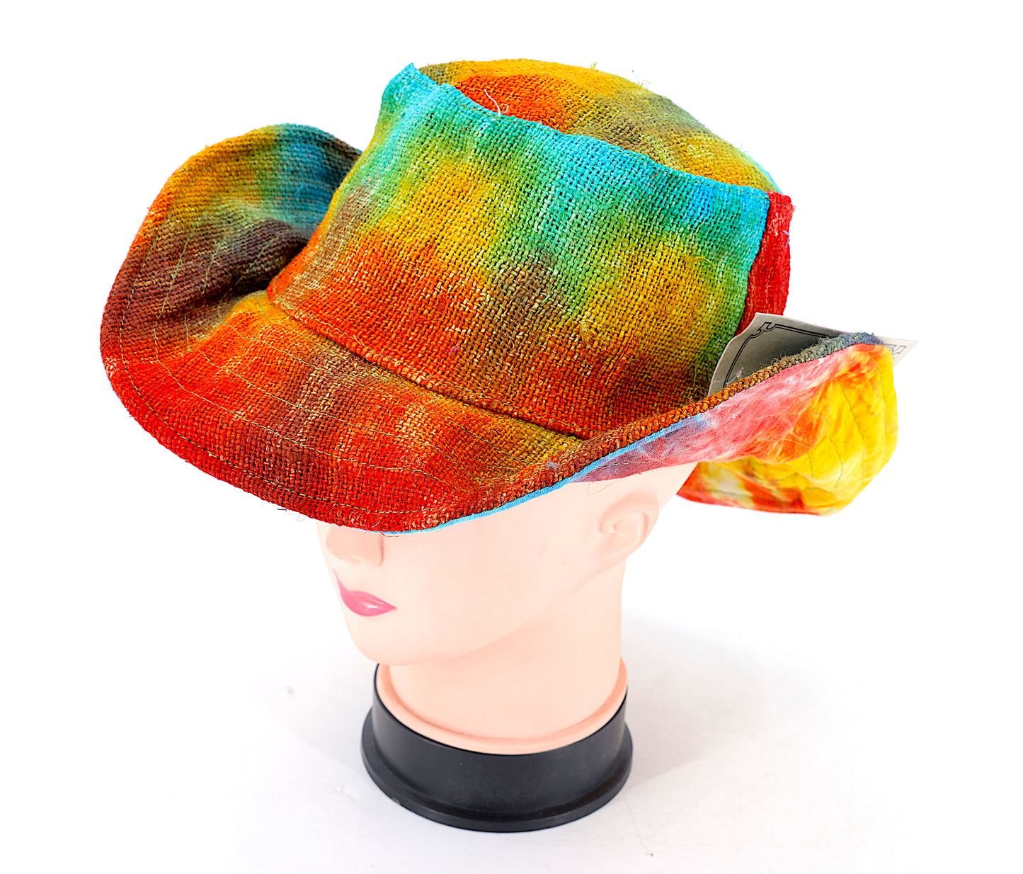 100% Hemp Handmade Hippie Tie Dye Bohemian Hat