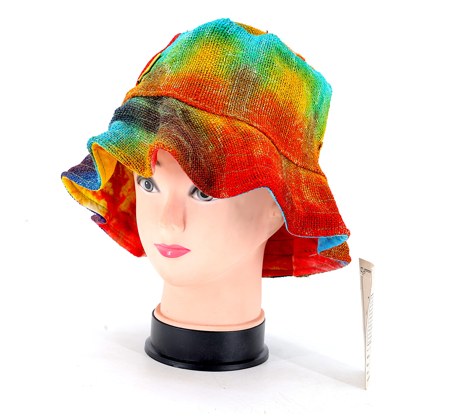 100% Hemp Handmade Hippie Tie Dye Bohemian Hat