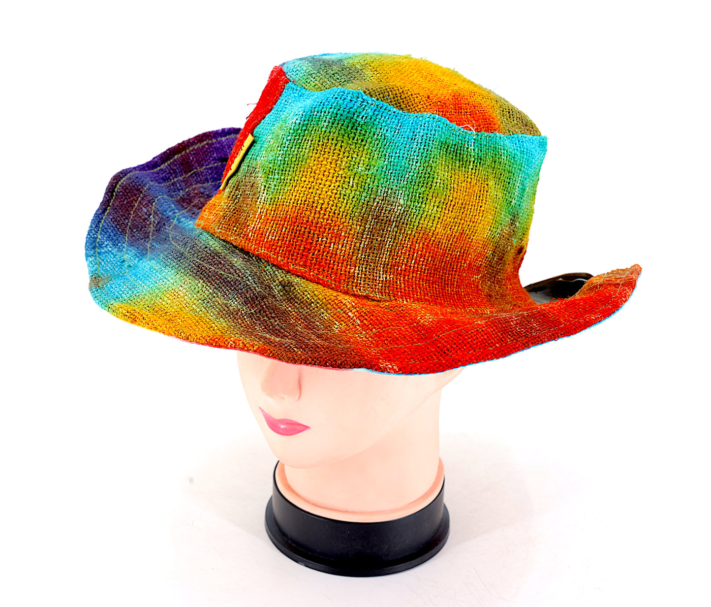 100% Hemp Handmade Hippie Tie Dye Bohemian Hat