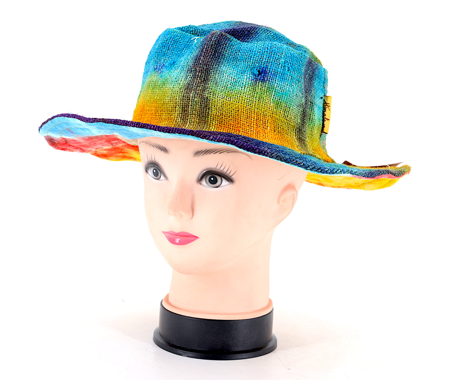 100% Hemp Handmade Hippie Tie Dye Bohemian Hat