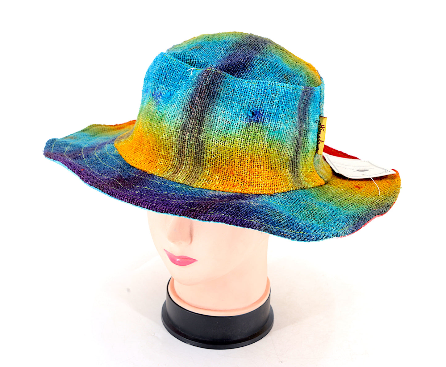 100% Hemp Handmade Hippie Tie Dye Bohemian Hat