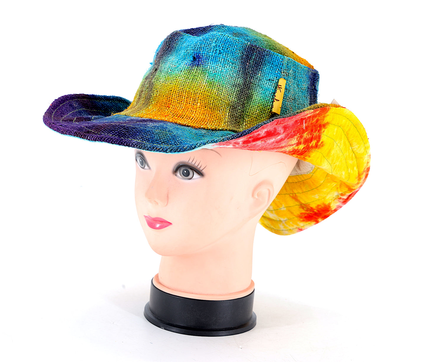 100% Hemp Handmade Hippie Tie Dye Bohemian Hat