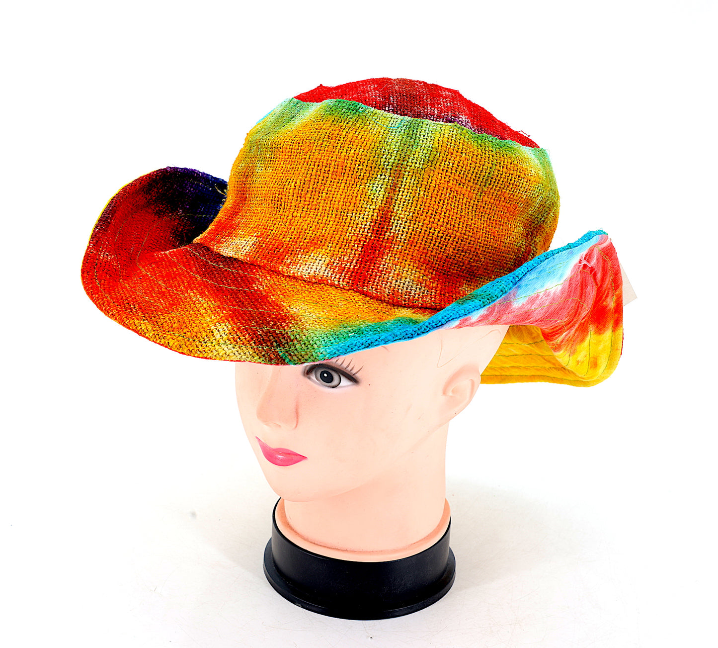 100% Hemp Handmade Hippie Tie Dye Bohemian Hat