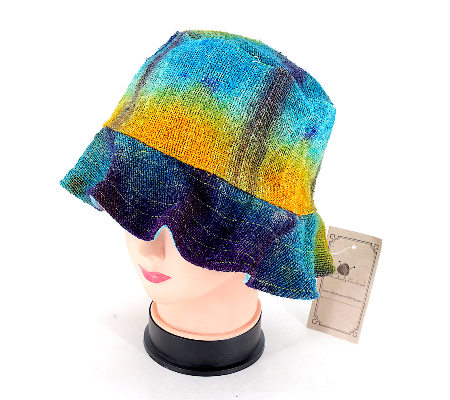 100% Hemp Handmade Hippie Tie Dye Bohemian Hat