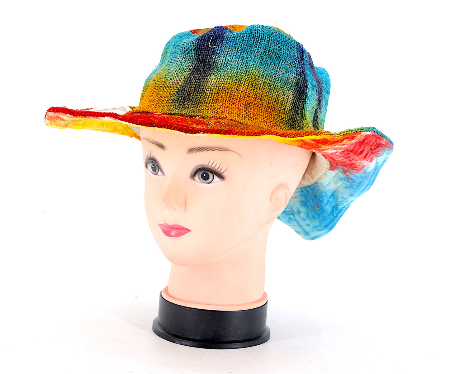 100% Hemp Handmade Hippie Tie Dye Bohemian Hat