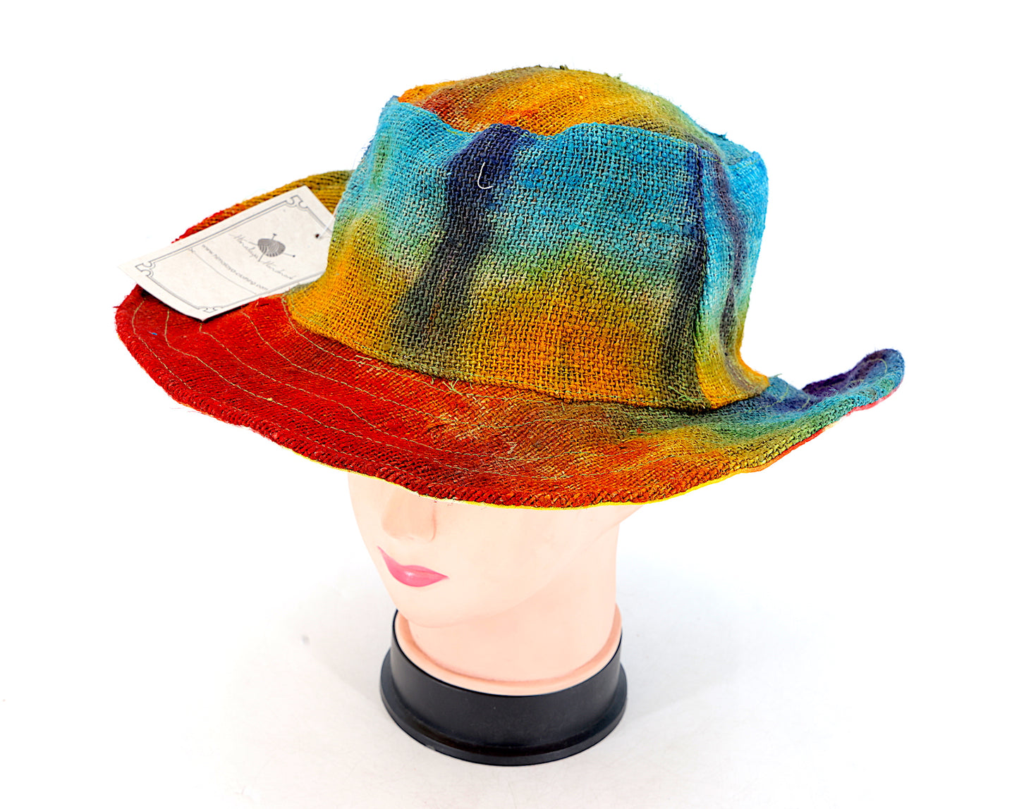 100% Hemp Handmade Hippie Tie Dye Bohemian Hat