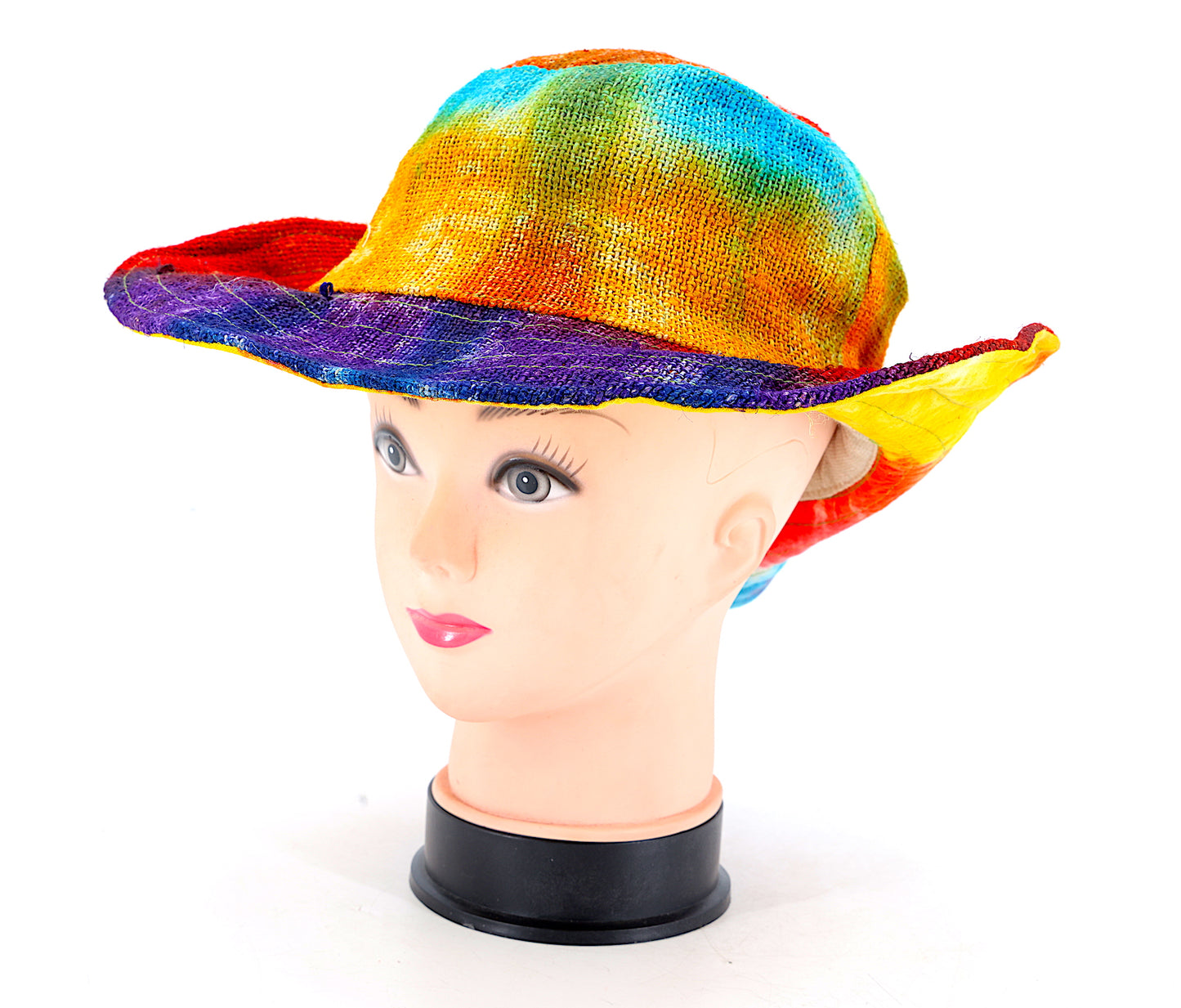 100% Hemp Handmade Hippie Tie Dye Bohemian Hat