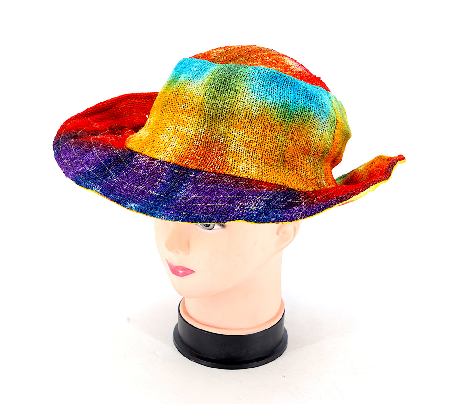 100% Hemp Handmade Hippie Tie Dye Bohemian Hat