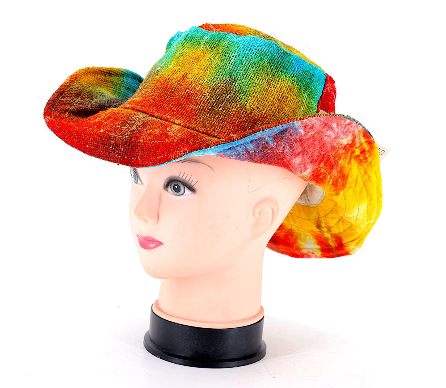 100% Hemp Handmade Hippie Tie Dye Bohemian Hat