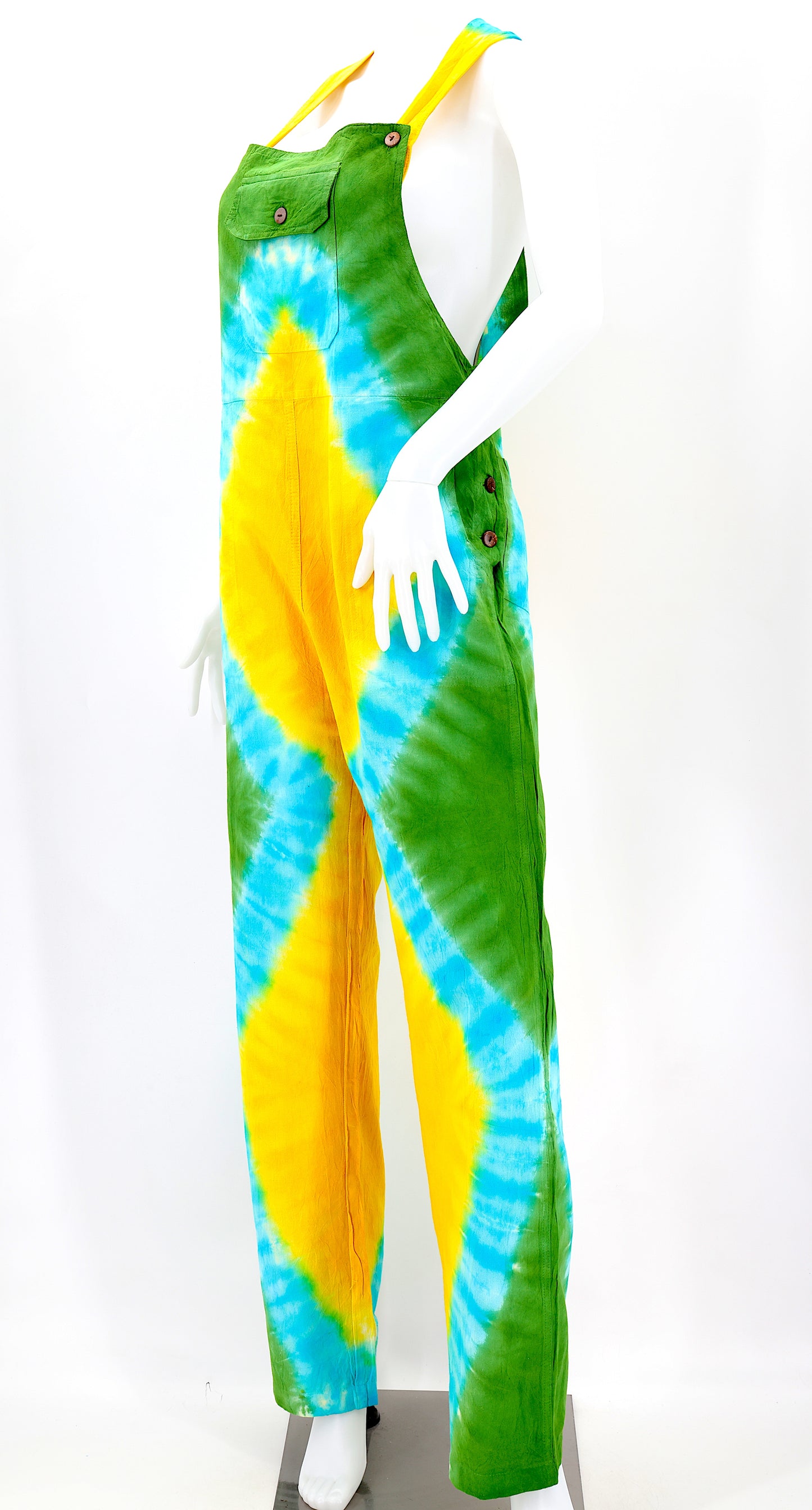 Cotton Hippie Handmade Tie Dye Color Pant Style Bohemian Overalls