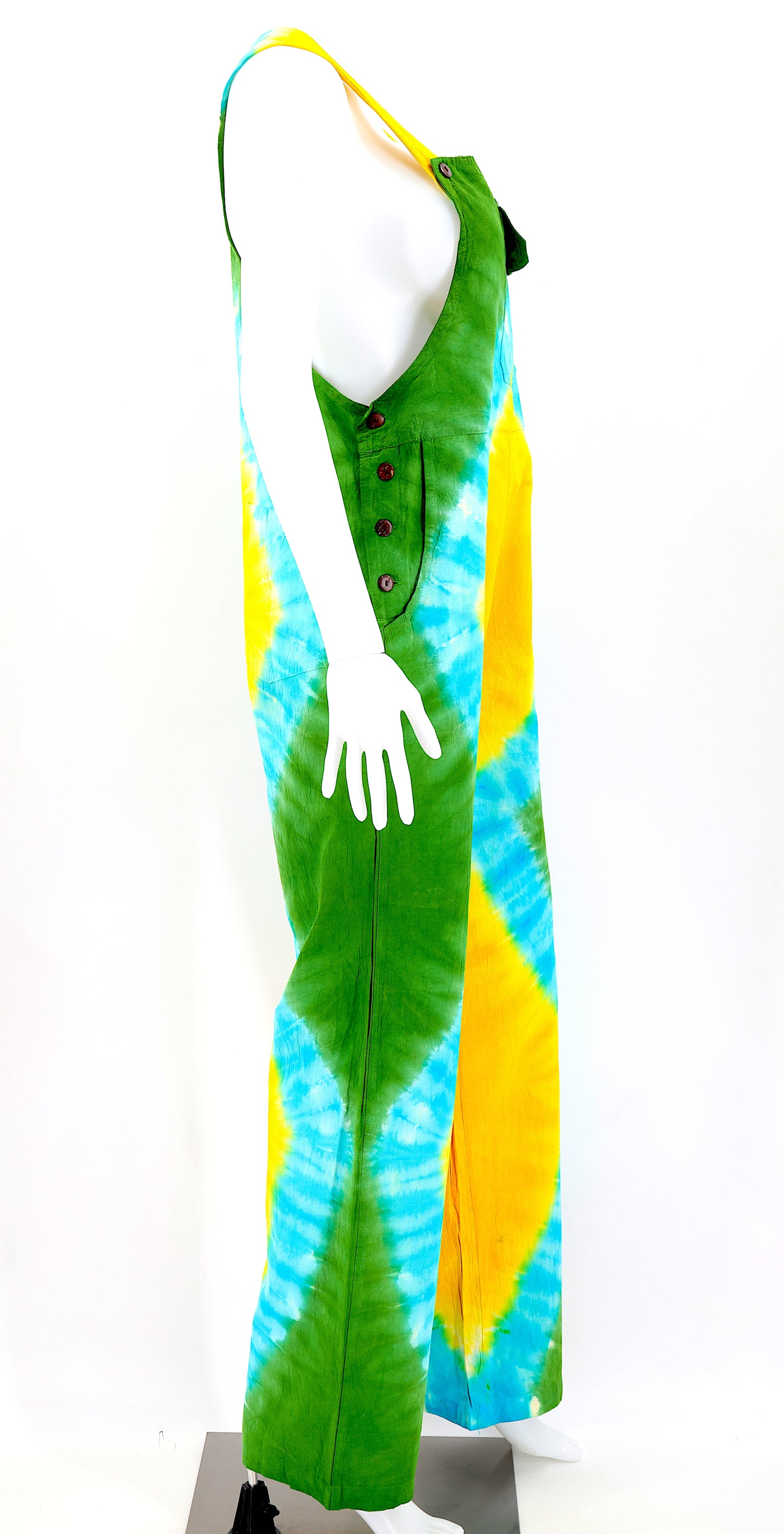 Cotton Hippie Handmade Tie Dye Color Pant Style Bohemian Overalls