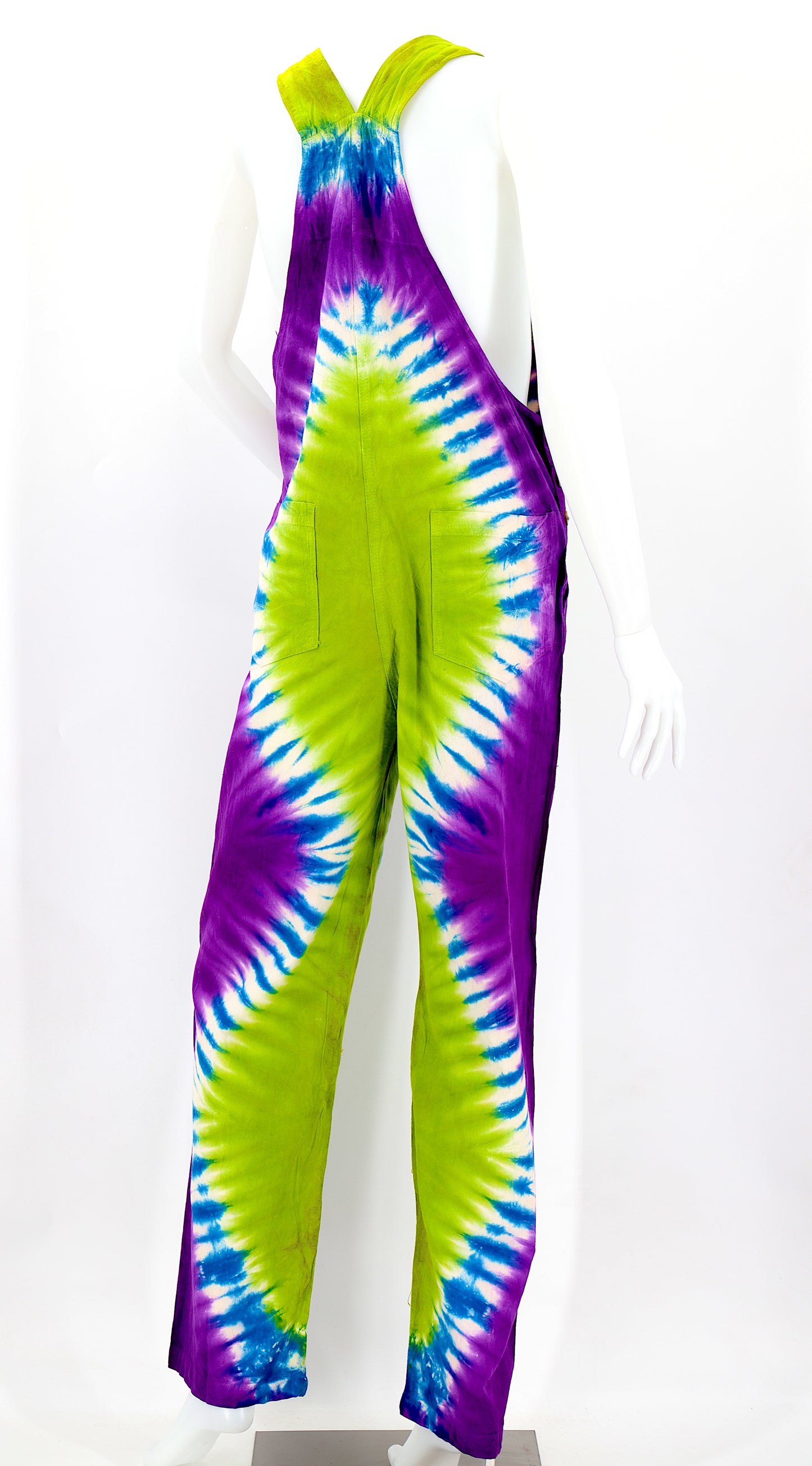 Cotton Hippie Handmade Tie Dye Color Pant Style Bohemian Overalls