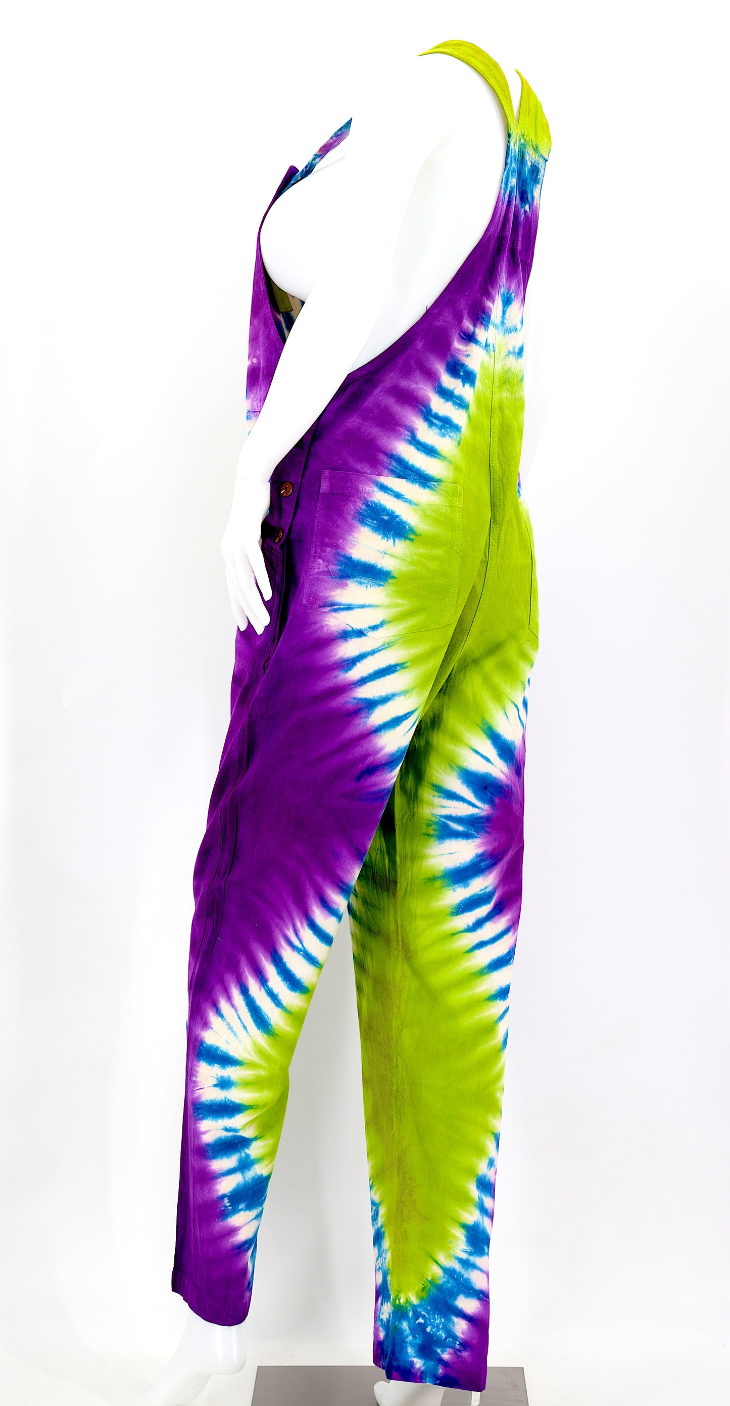 Cotton Hippie Handmade Tie Dye Color Pant Style Bohemian Overalls