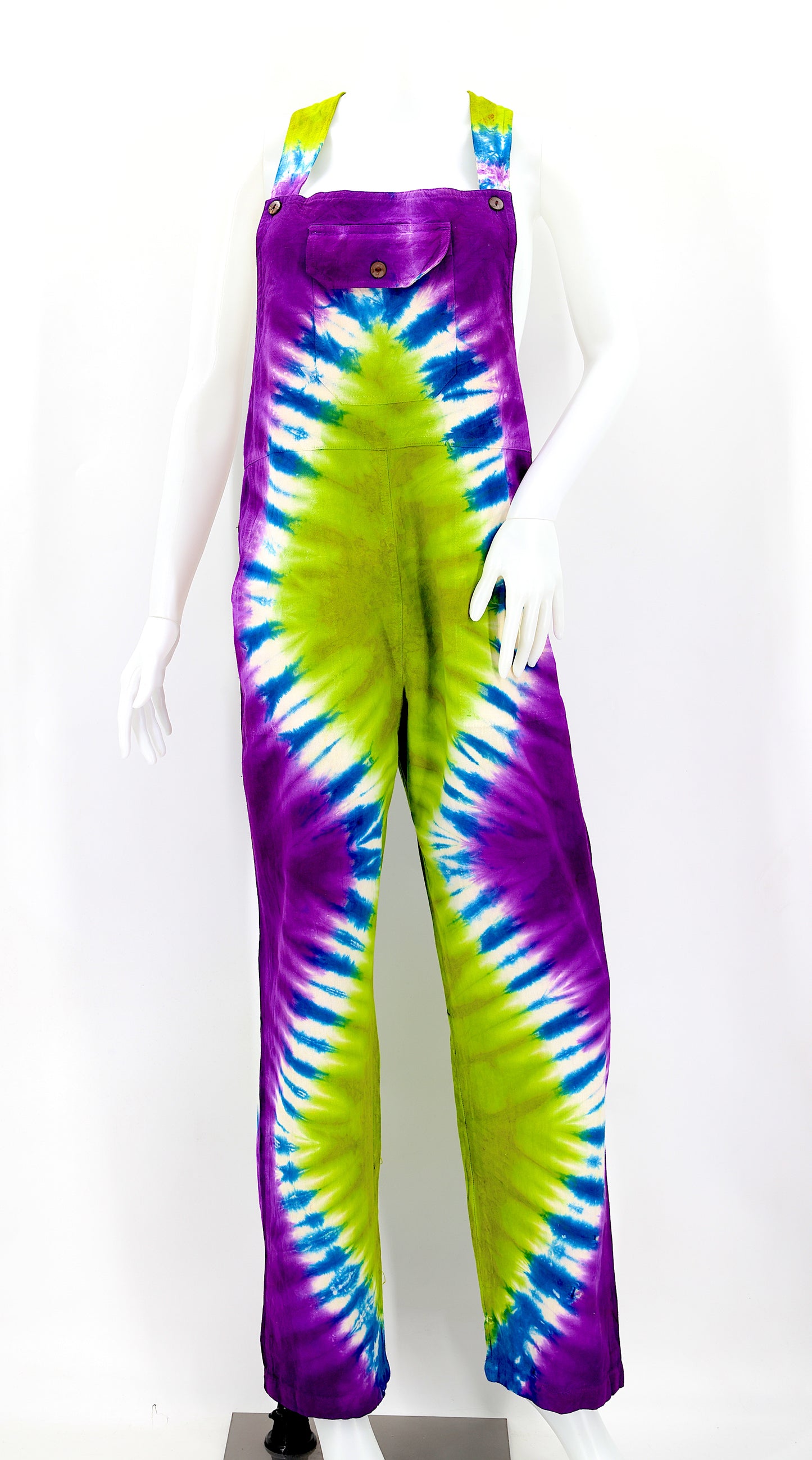 Cotton Hippie Handmade Tie Dye Color Pant Style Bohemian Overalls