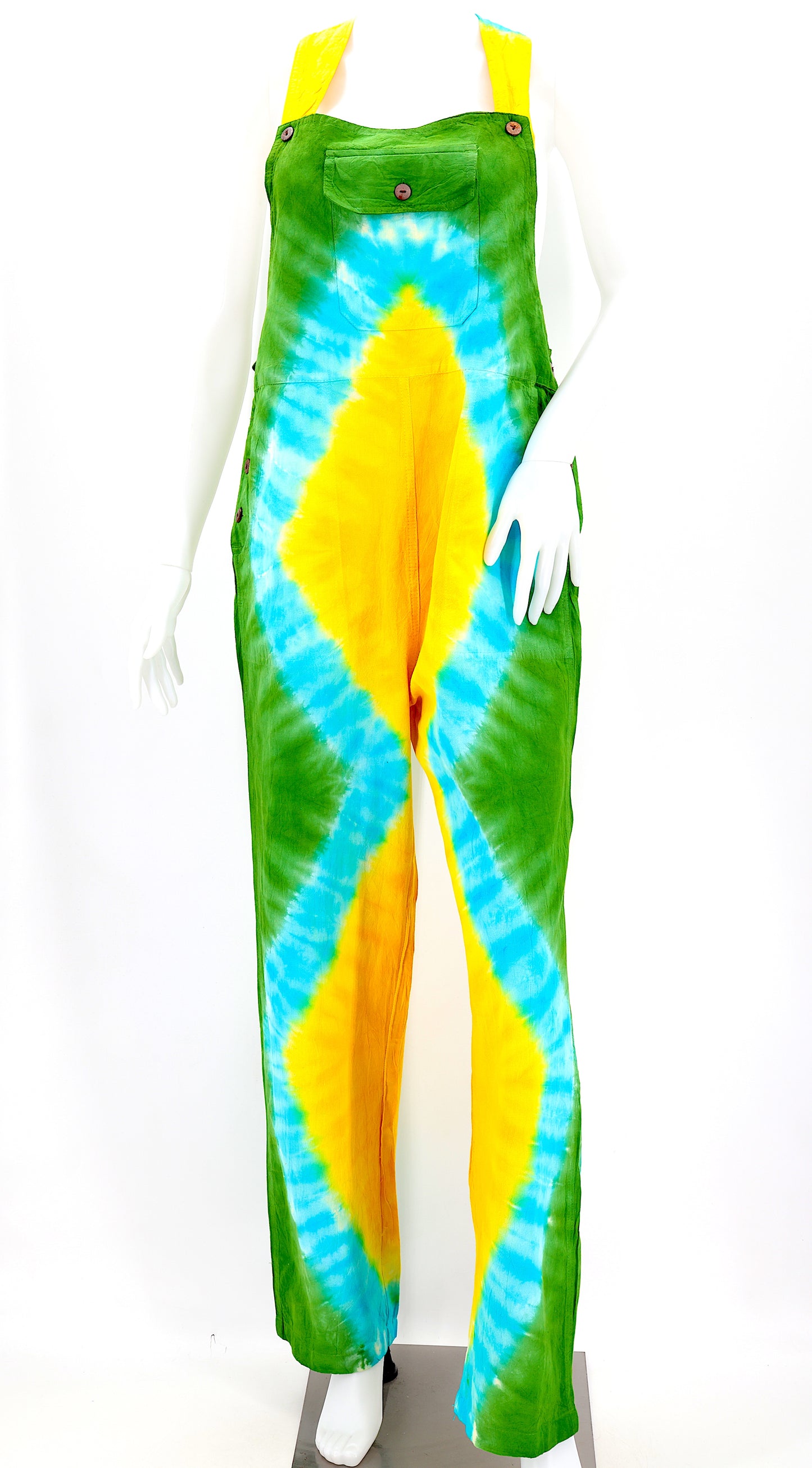 Cotton Hippie Handmade Tie Dye Color Pant Style Bohemian Overalls