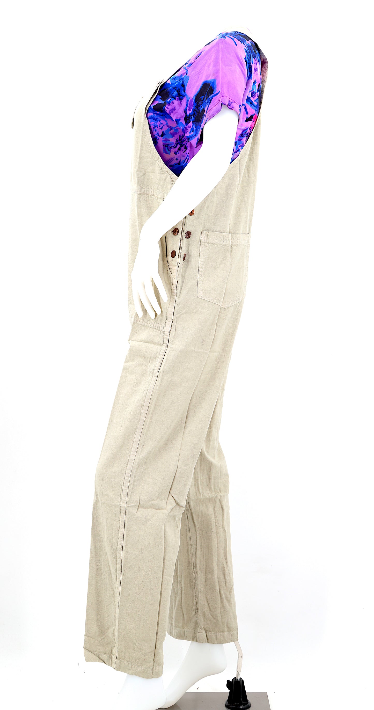 Cotton Hippie Handmade Solid Color Pant Style Bohemian Overalls