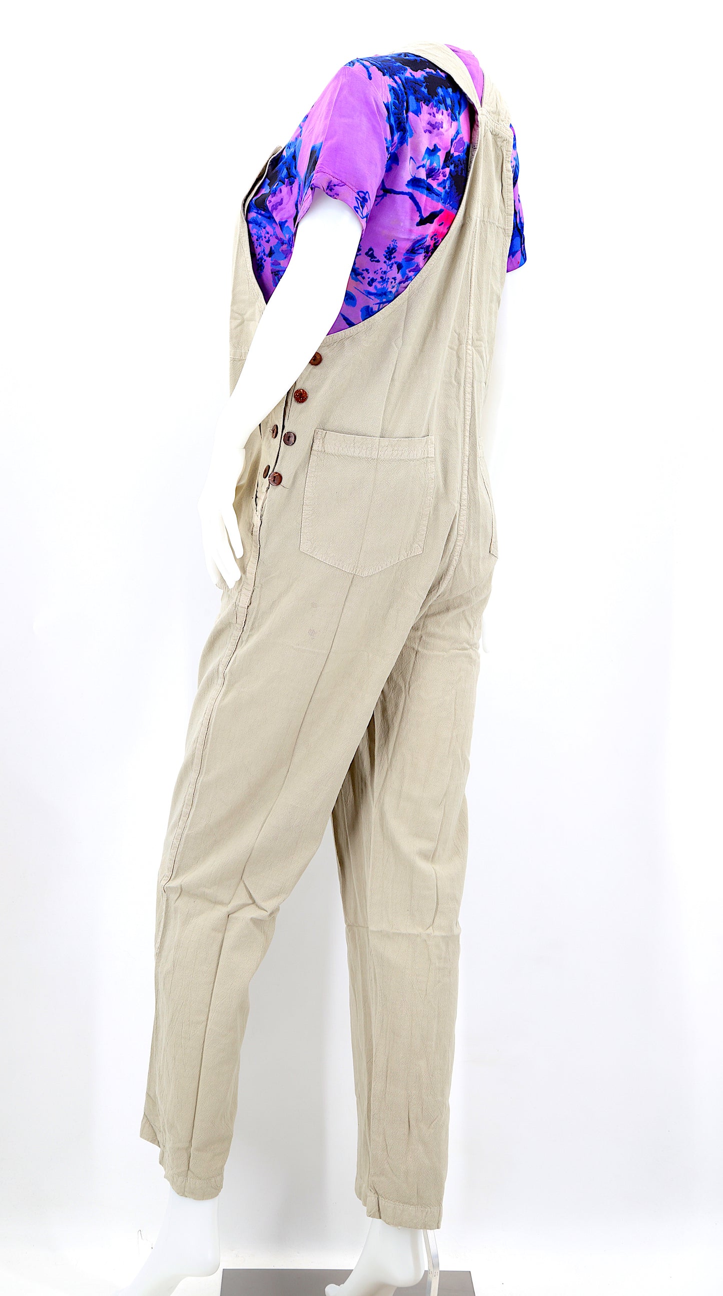 Cotton Hippie Handmade Solid Color Pant Style Bohemian Overalls