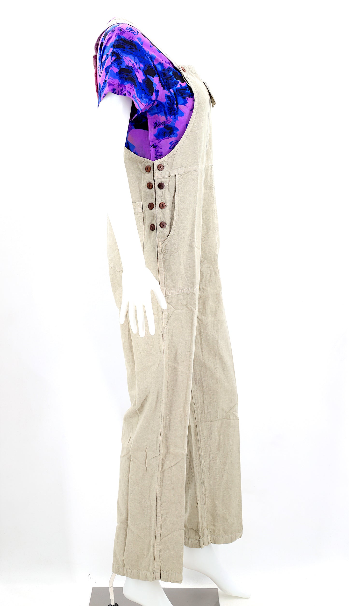 Cotton Hippie Handmade Solid Color Pant Style Bohemian Overalls